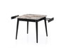Hanah Home Mesa de Comedor Extensible Mármol Blanco